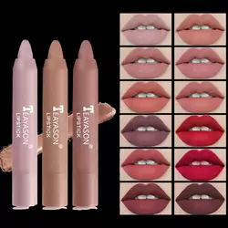 Набір 3 в 1 Губні помади-олівці Teayason Lipstick матові в різних кольорових нюдових гаммах.
